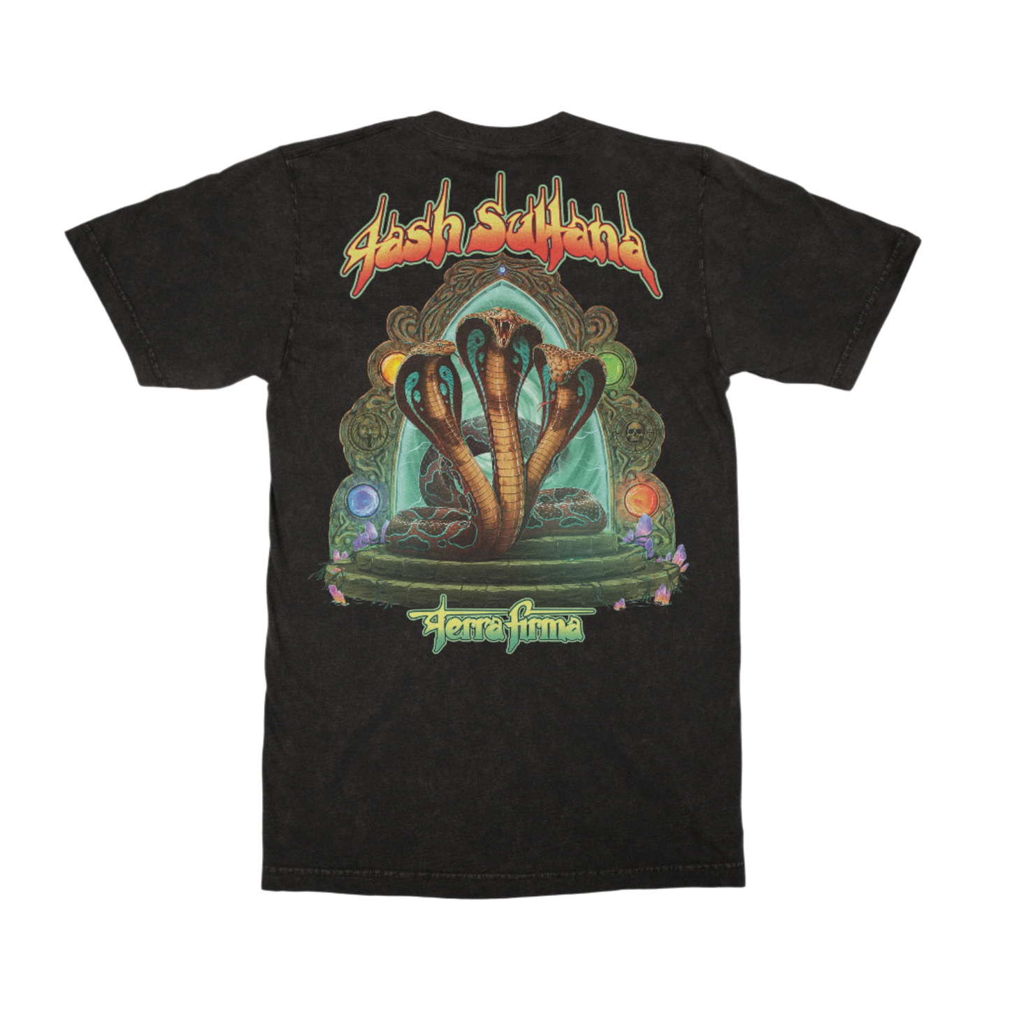 Terra Firma Album Black Wash Tee
